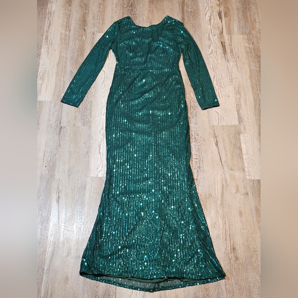 Zip Back Sequin Bodycon Prom Dress